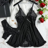 Sheer Lace Lingerie & Panty Set