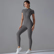 Quick-Dry Naked-Feel Zipper Yoga Jumpsuit