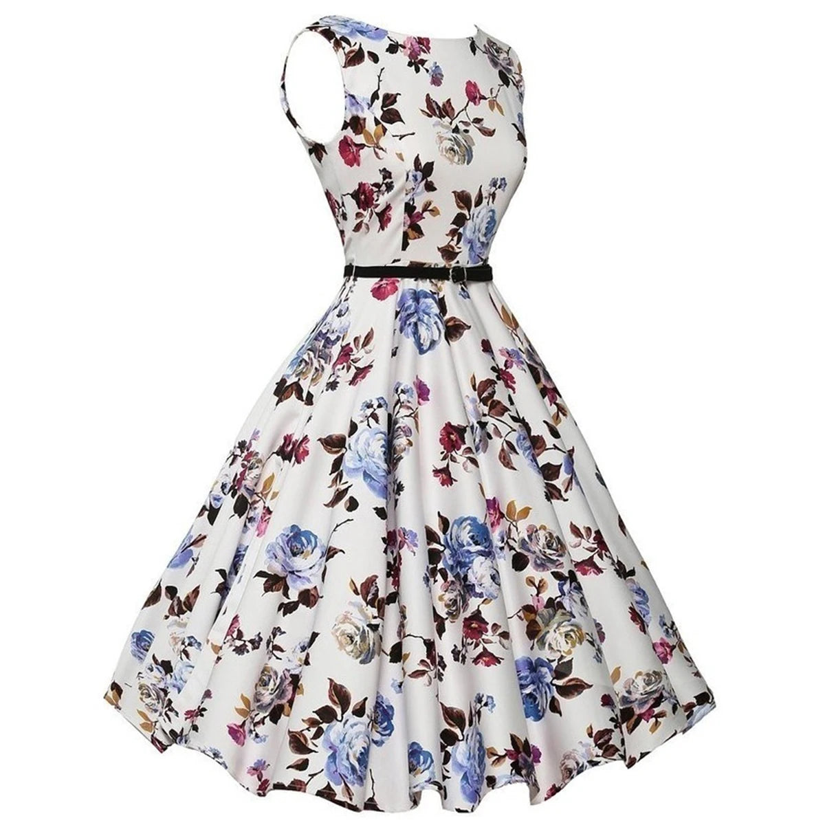 Floral Vintage Swing Dress