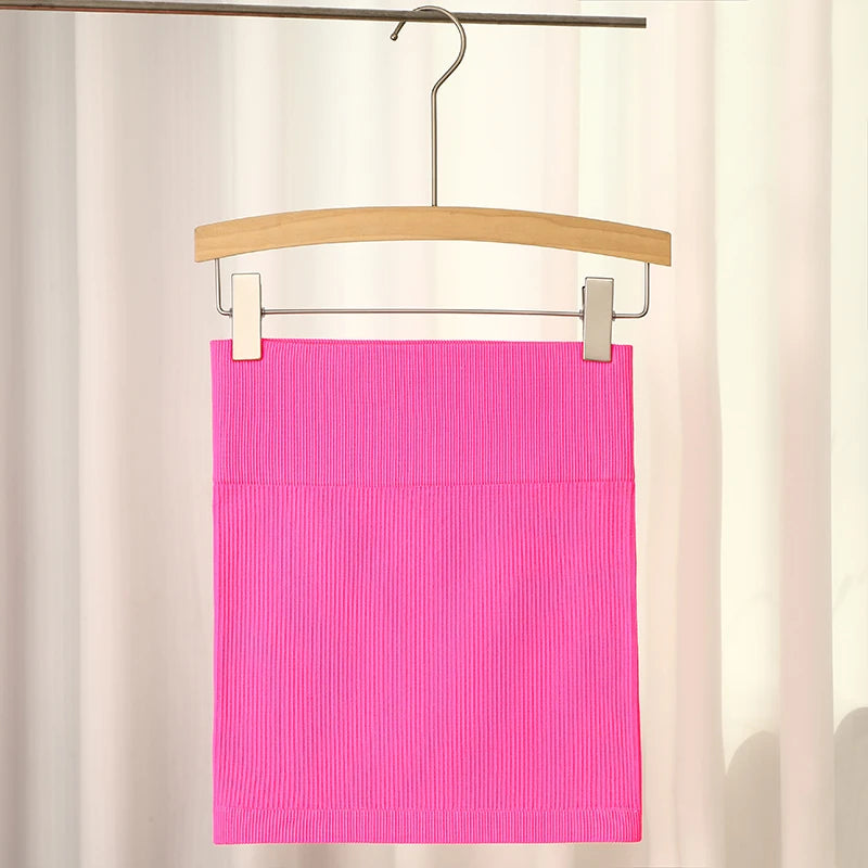 High Waist Knit Mini Skirt