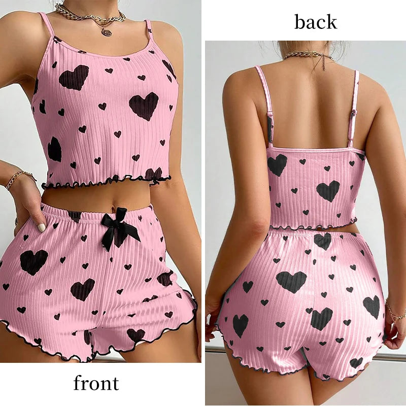 Printed Tank Pajama Set