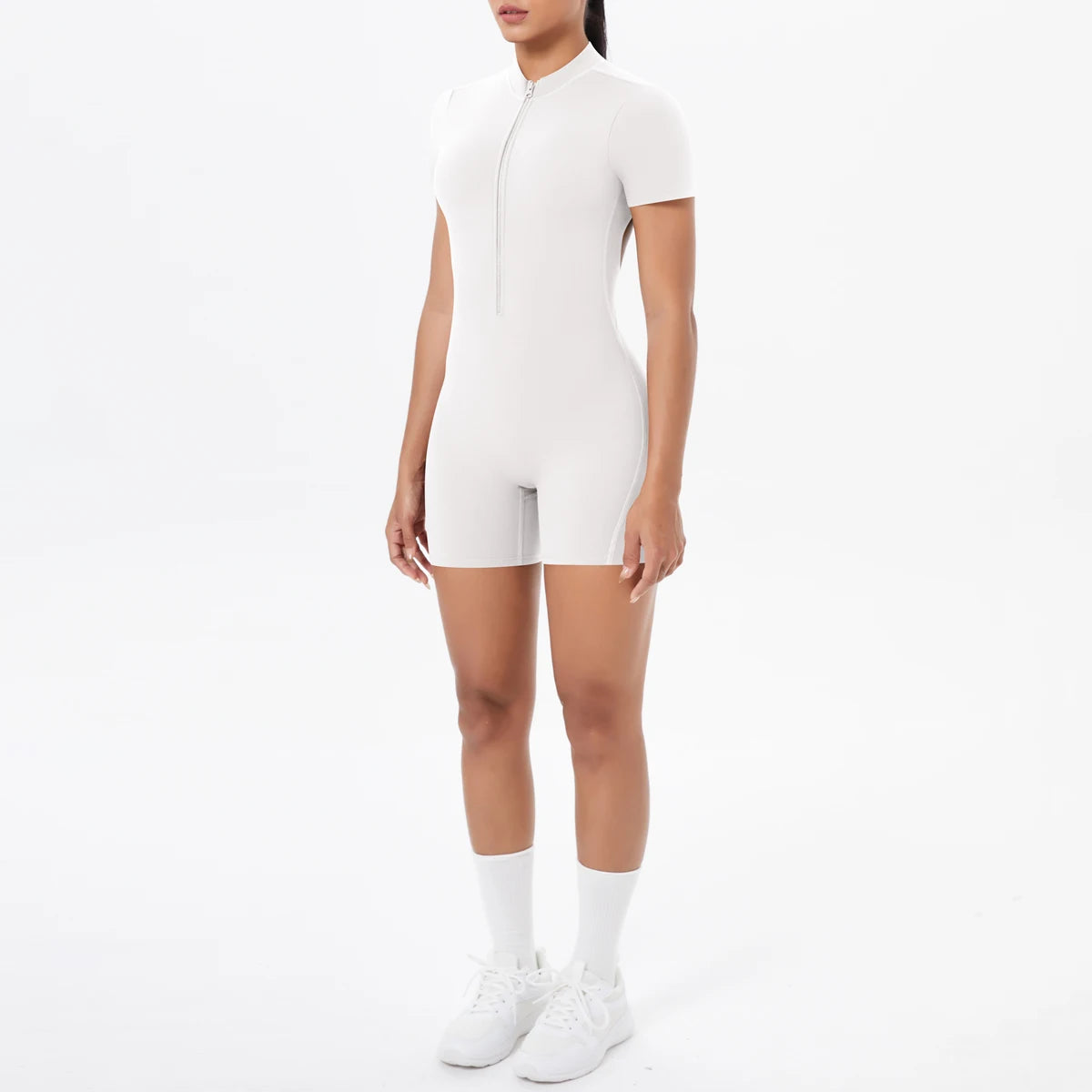 Backless Hollow-Out Push-Up Zipper Yoga Jumpsuit
