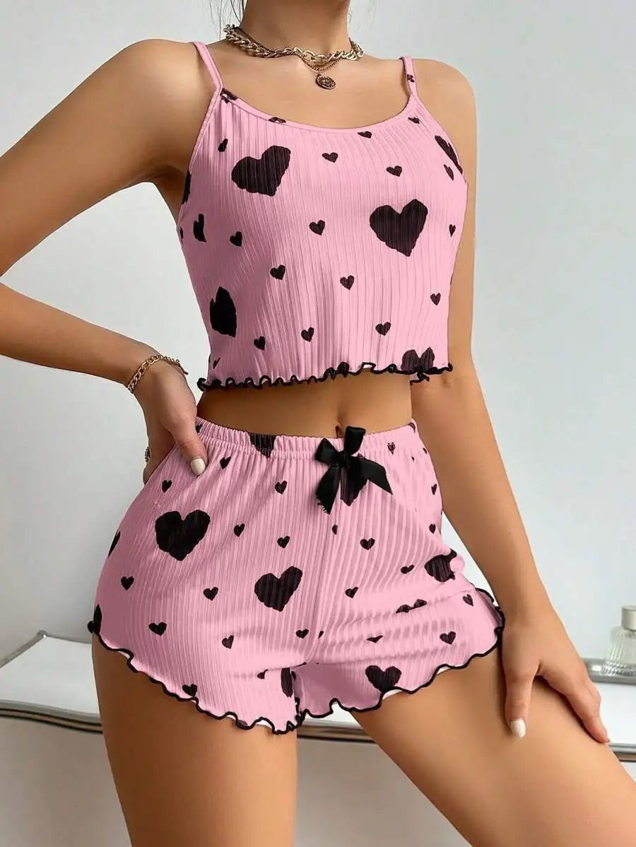 Printed Tank Pajama Set II