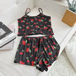 Ice Silk Print Pajama Set