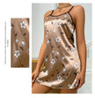 Luxurious Satin Floral Slip Nightdress