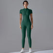 Quick-Dry Naked-Feel Zipper Yoga Jumpsuit