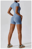 Push-Up Zipper Yoga Bodysuit Dance & Gym Jumpsuit