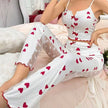 Mesh Lace Strap Pajama Set