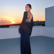 Sheer Wrap Beach Cover-Up Dress