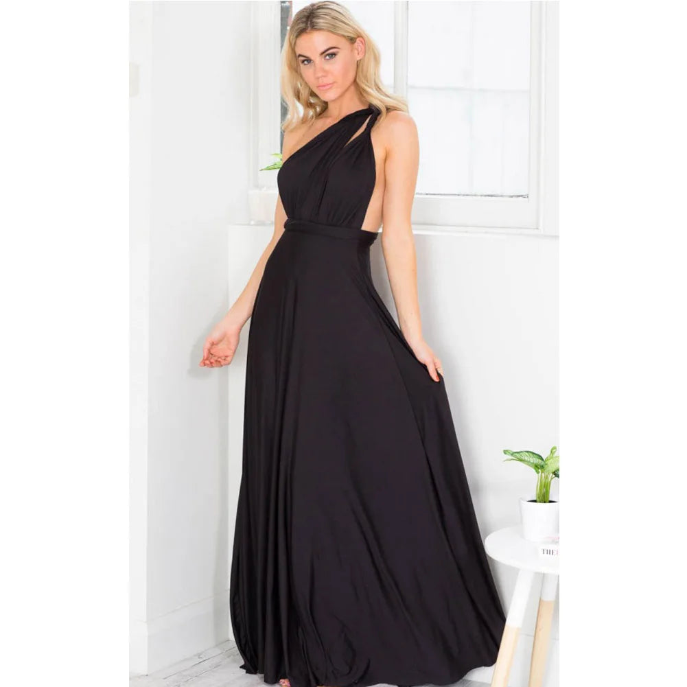 Convertible Strappy Maxi Dress