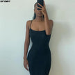 Satin Backless Maxi Dress