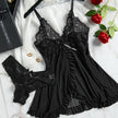 Sheer Lace Lingerie & Panty Set