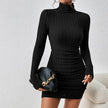 Turtleneck Knit Bodycon Dress