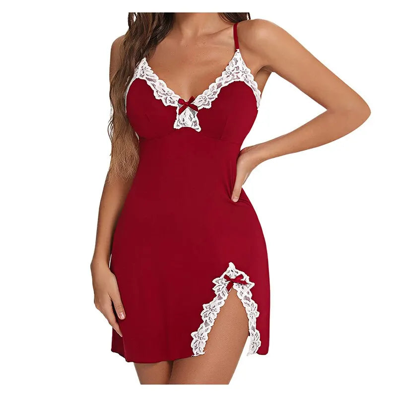 Satin V-Neck Nightgown