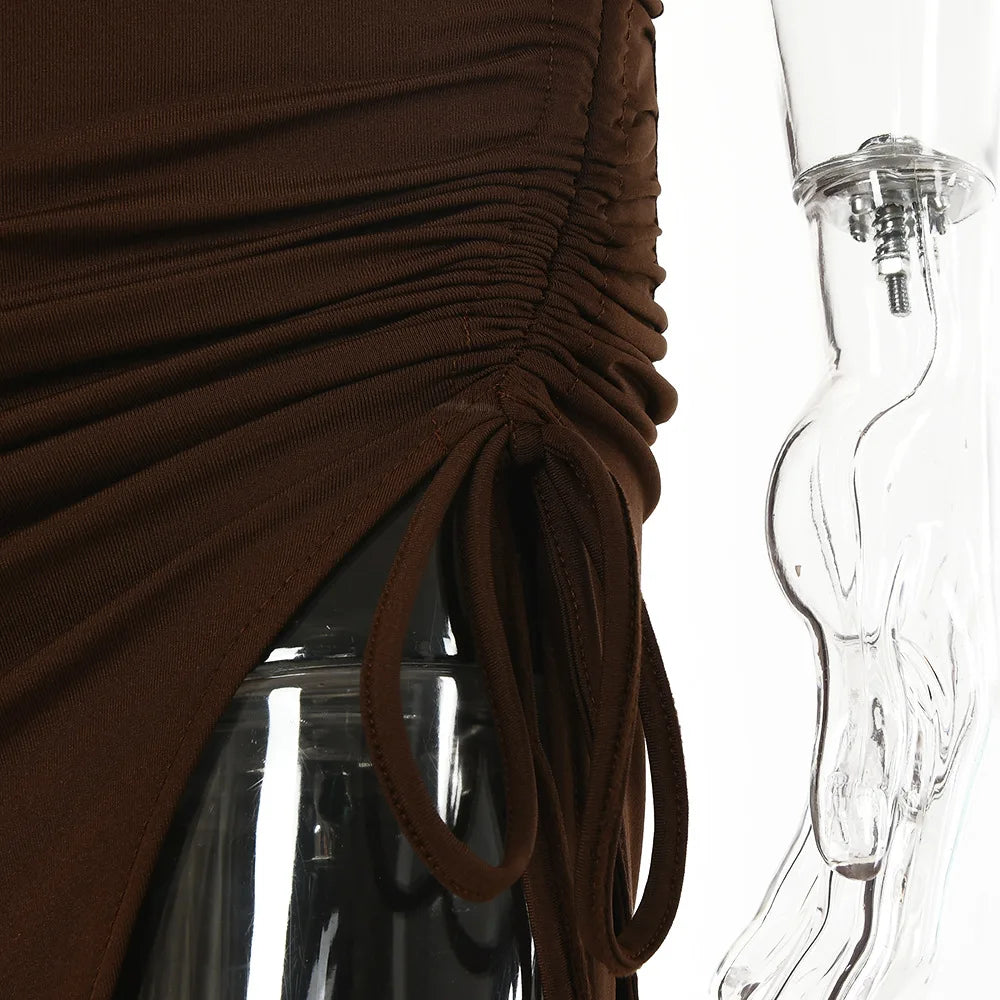 Backless Midi Bodycon Dress