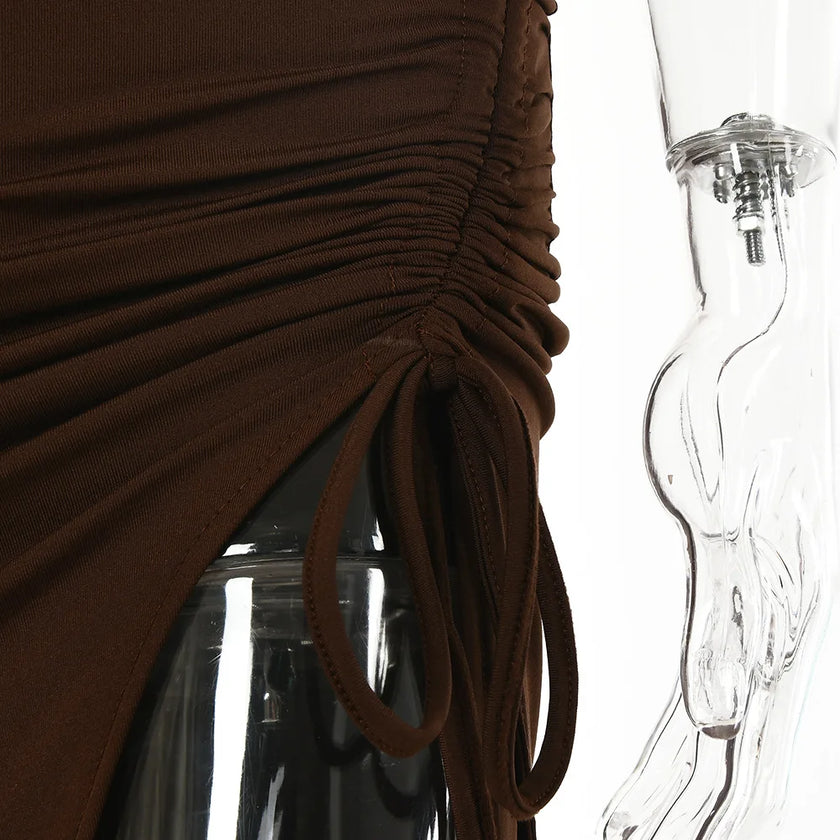 Backless Midi Bodycon Dress