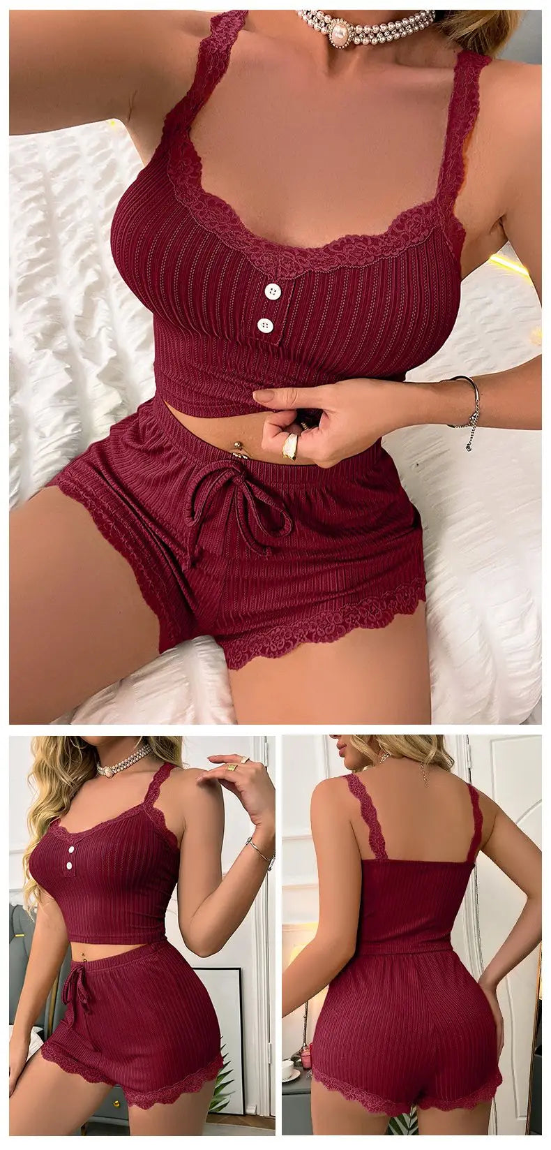 Silk Pajama Set with Trousers