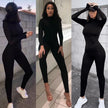 Long Sleeve Bodycon Sport Fitness Jumpsuit Romper