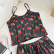 Ice Silk Print Pajama Set