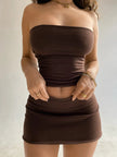 Tube Top & Mini Skirt Set