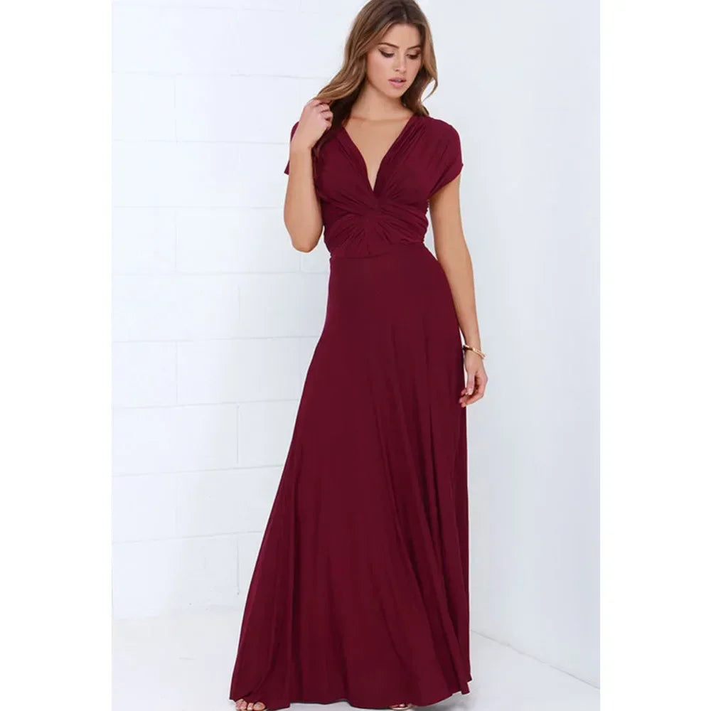 Convertible Strappy Maxi Dress