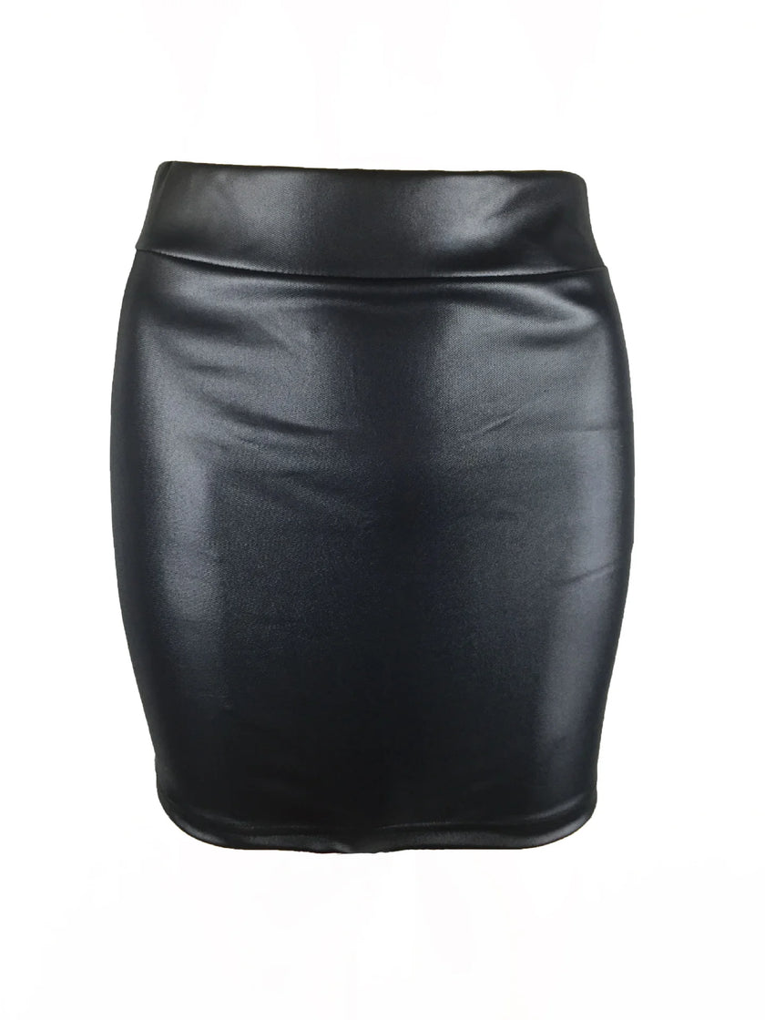 High Waist Pencil Mini Skirt