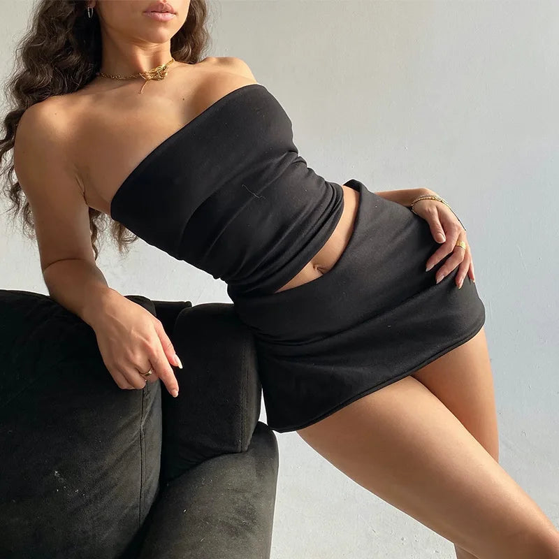 Tube Top & Mini Skirt Set