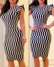 Colorblock Sleeveless Mini Dress