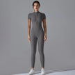 Quick-Dry Naked-Feel Zipper Yoga Jumpsuit