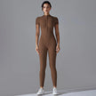 Quick-Dry Naked-Feel Zipper Yoga Jumpsuit