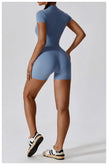 Push-Up Zipper Yoga Bodysuit Dance & Gym Jumpsuit