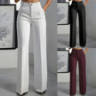 High Waist Draped Wide-Leg Trousers