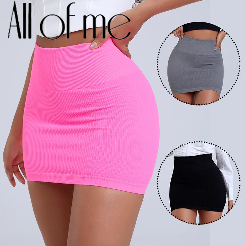 High Waist Knit Mini Skirt II