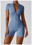 Push-Up Zipper Yoga Bodysuit Dance & Gym Jumpsuit