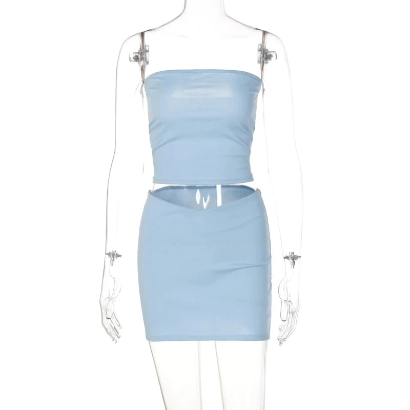 Tube Top & Mini Skirt Set