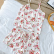 Ice Silk Print Pajama Set