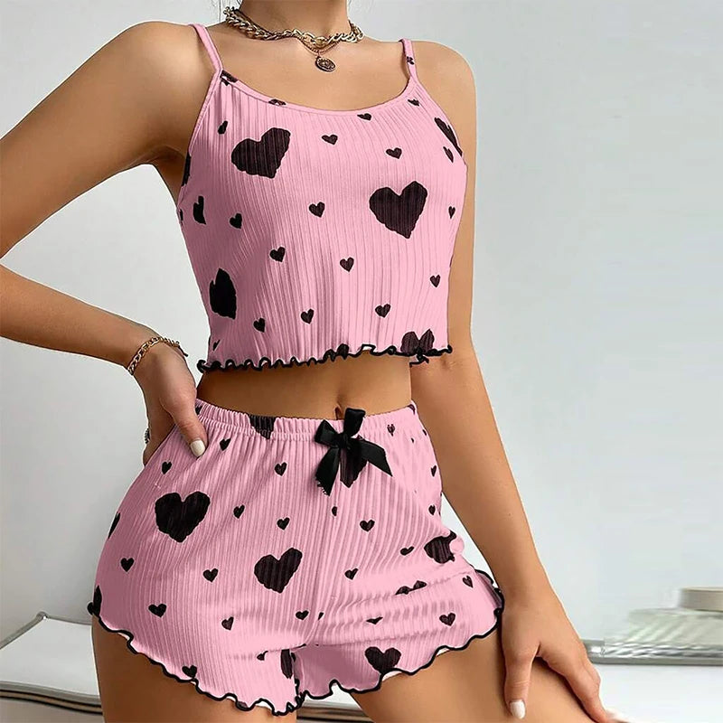 Printed Tank Pajama Set