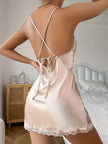 Luxury Satin Halter Nightgown