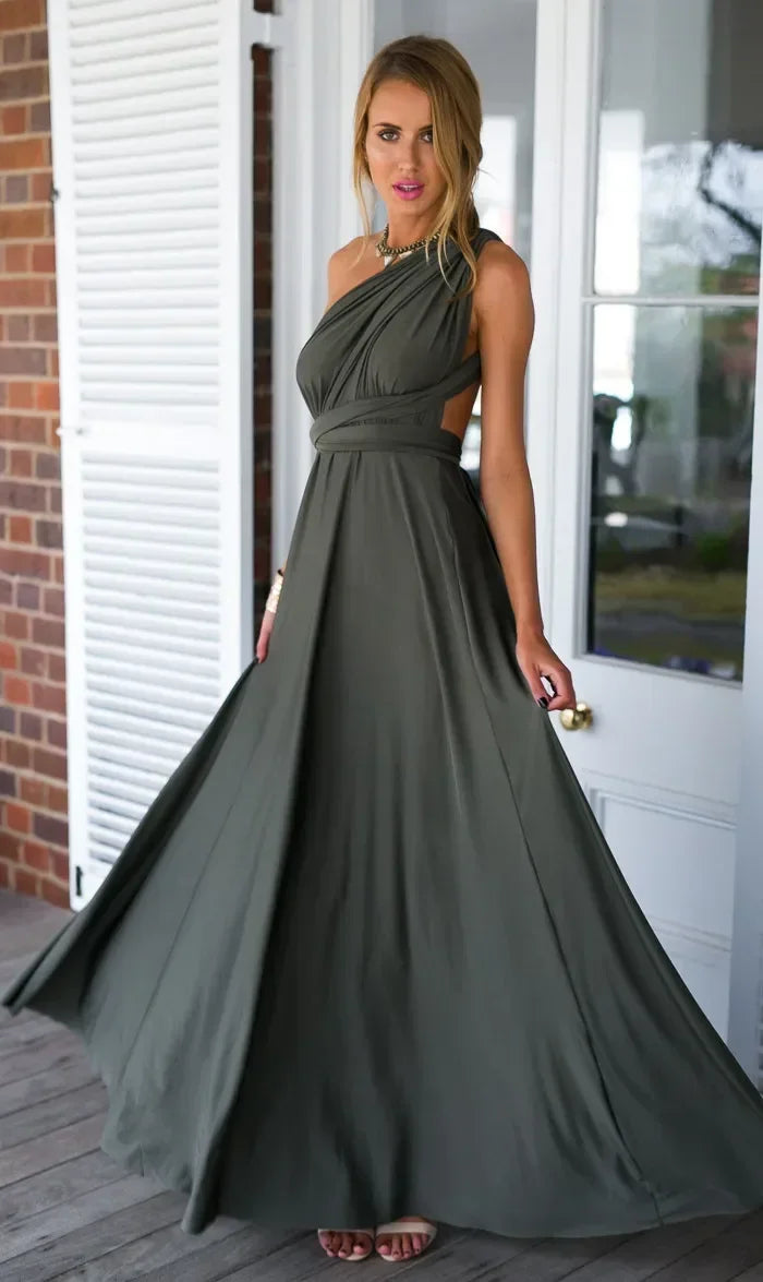 Convertible Strappy Maxi Dress