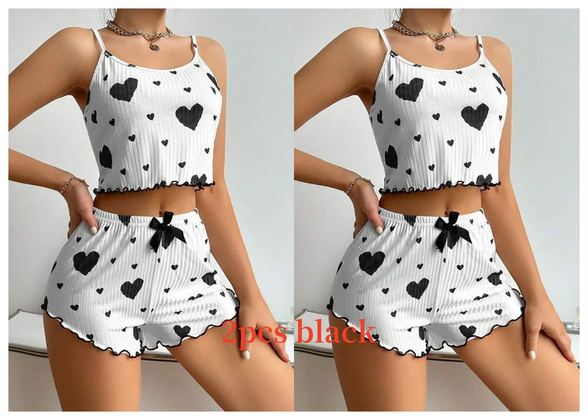 Printed Tank Pajama Set