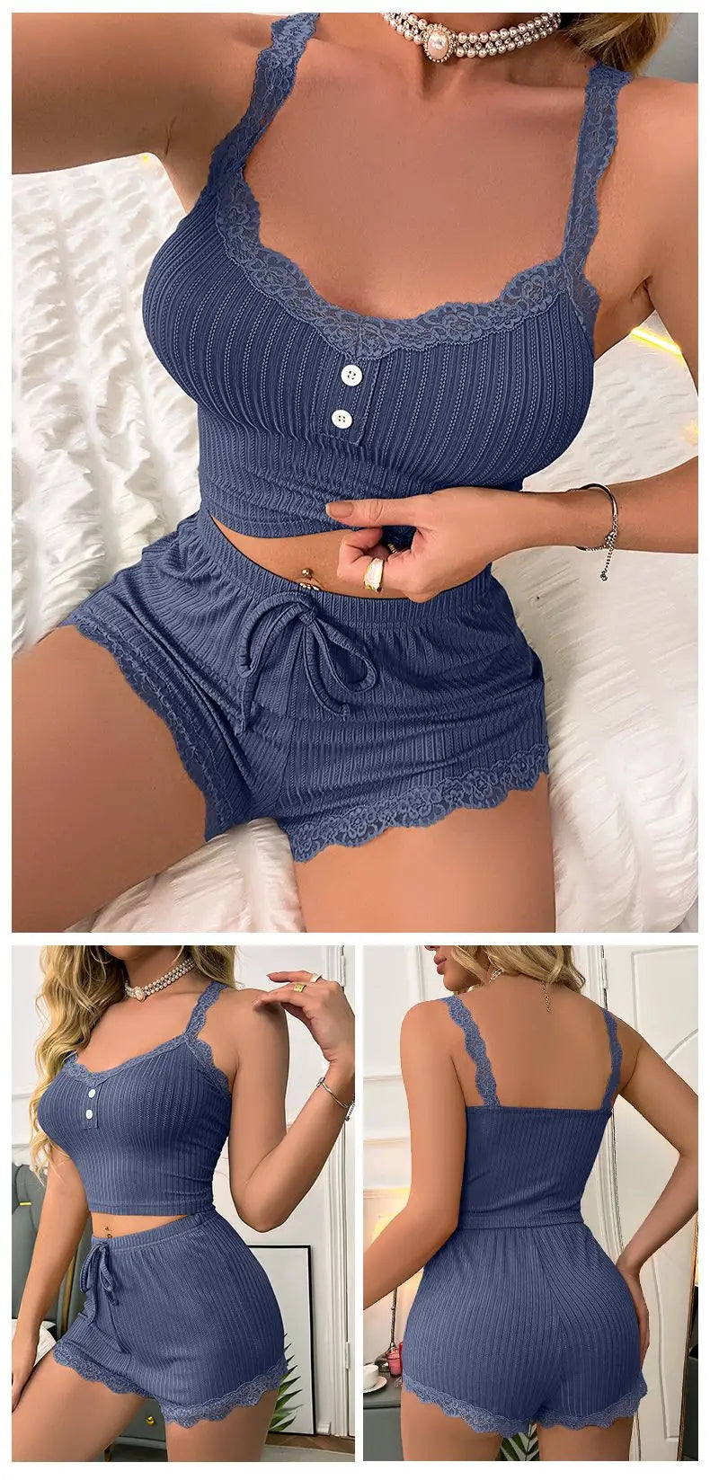 Silk Pajama Set with Trousers
