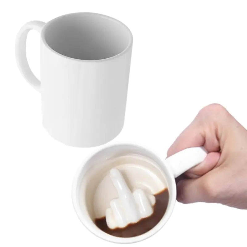 Ceramic Middle Finger Mug