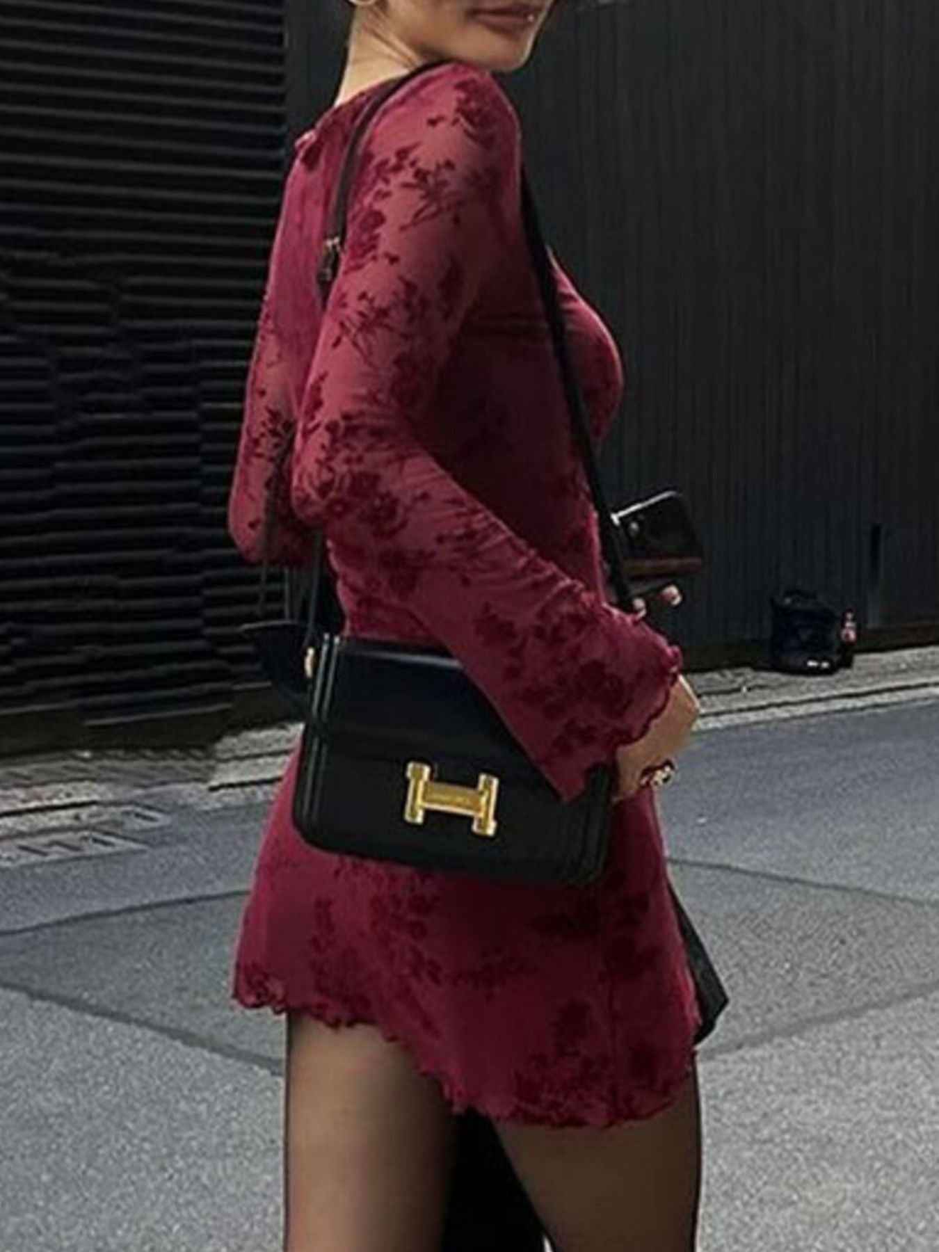 Long Sleeve Bodycon Mini Dress