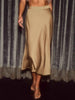Satin Midi Skirt