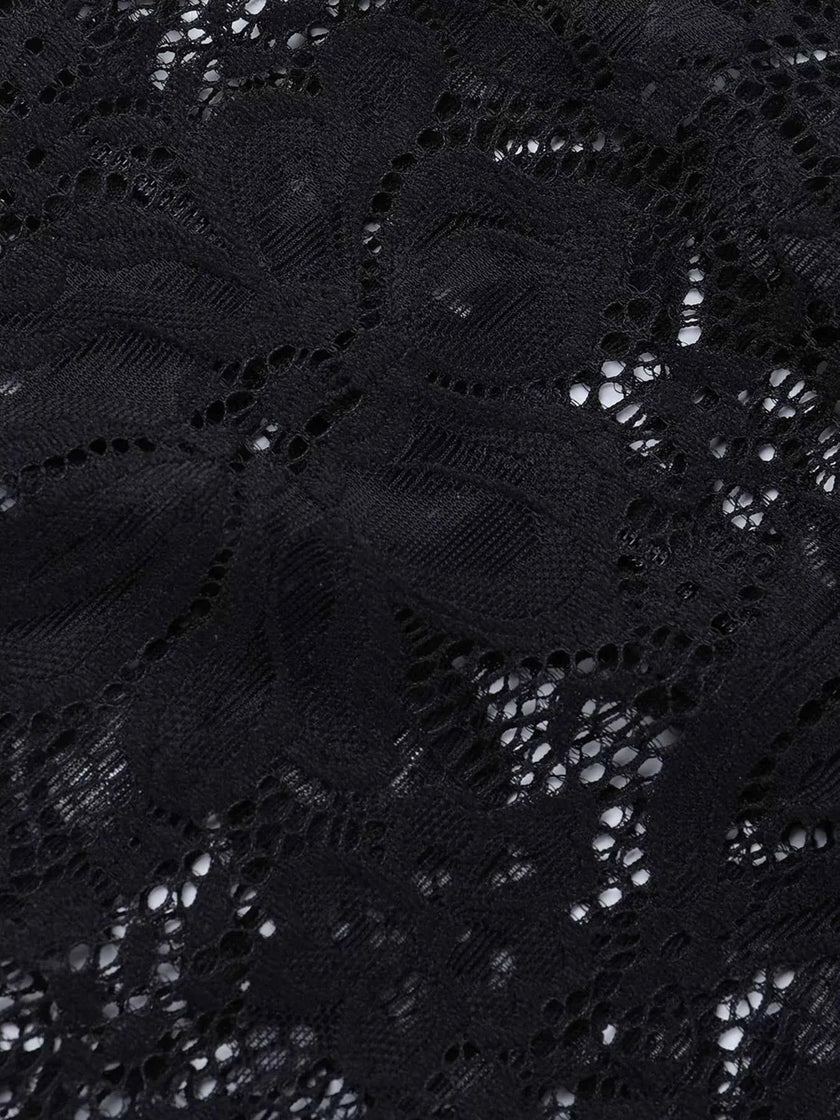 Lace Long Sleeve Bodycon Mini Dress