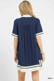 Umgee Linen Rayon Mini Dress