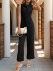Perfee Sleeveless Jumpsuit with Pockets
