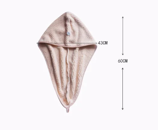 Absorbent Hair Towel & Cap